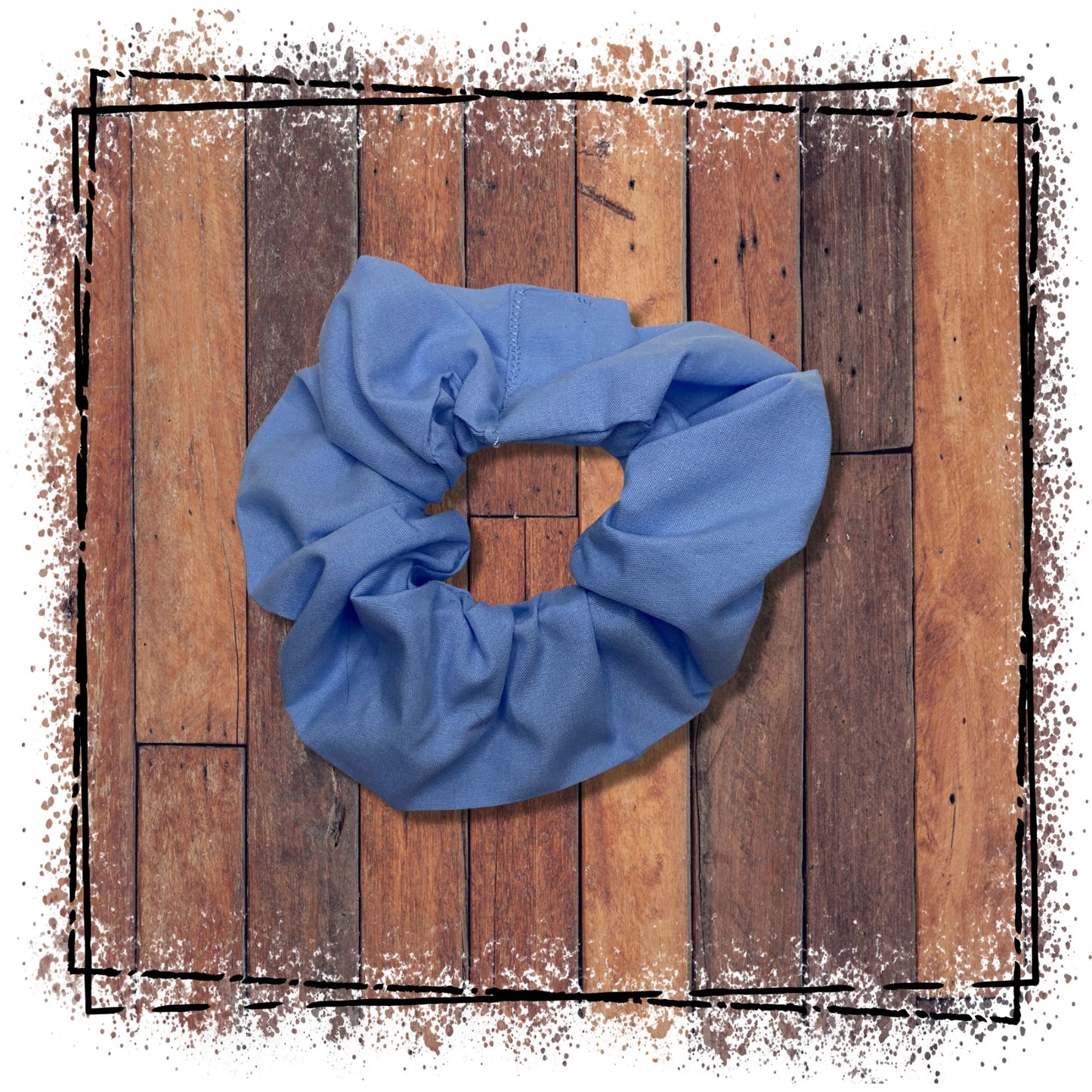 Light blue scrunchie