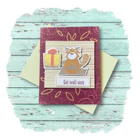 Get Well Panda with a Gift