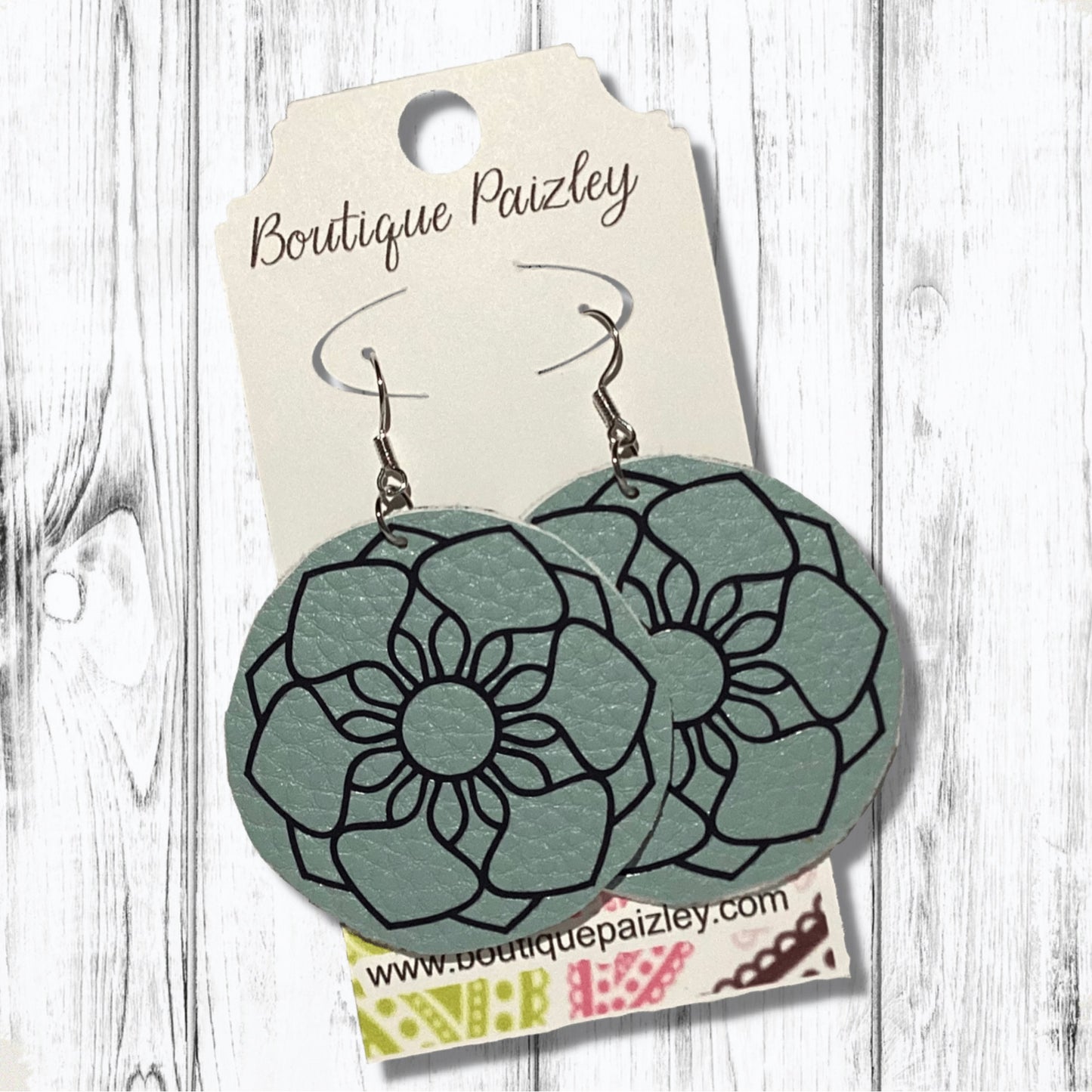 Round Flower Earrings