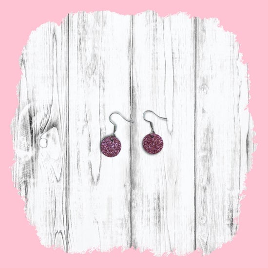 Small glitter earrings