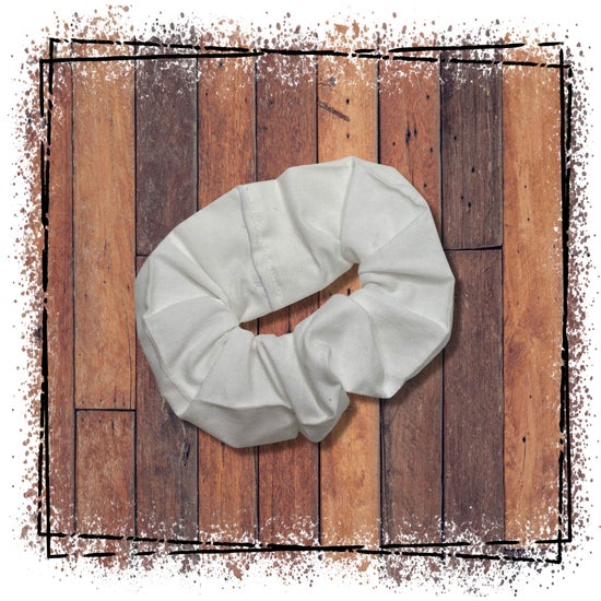 White scrunchie