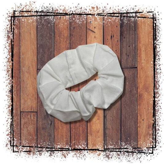 White scrunchie